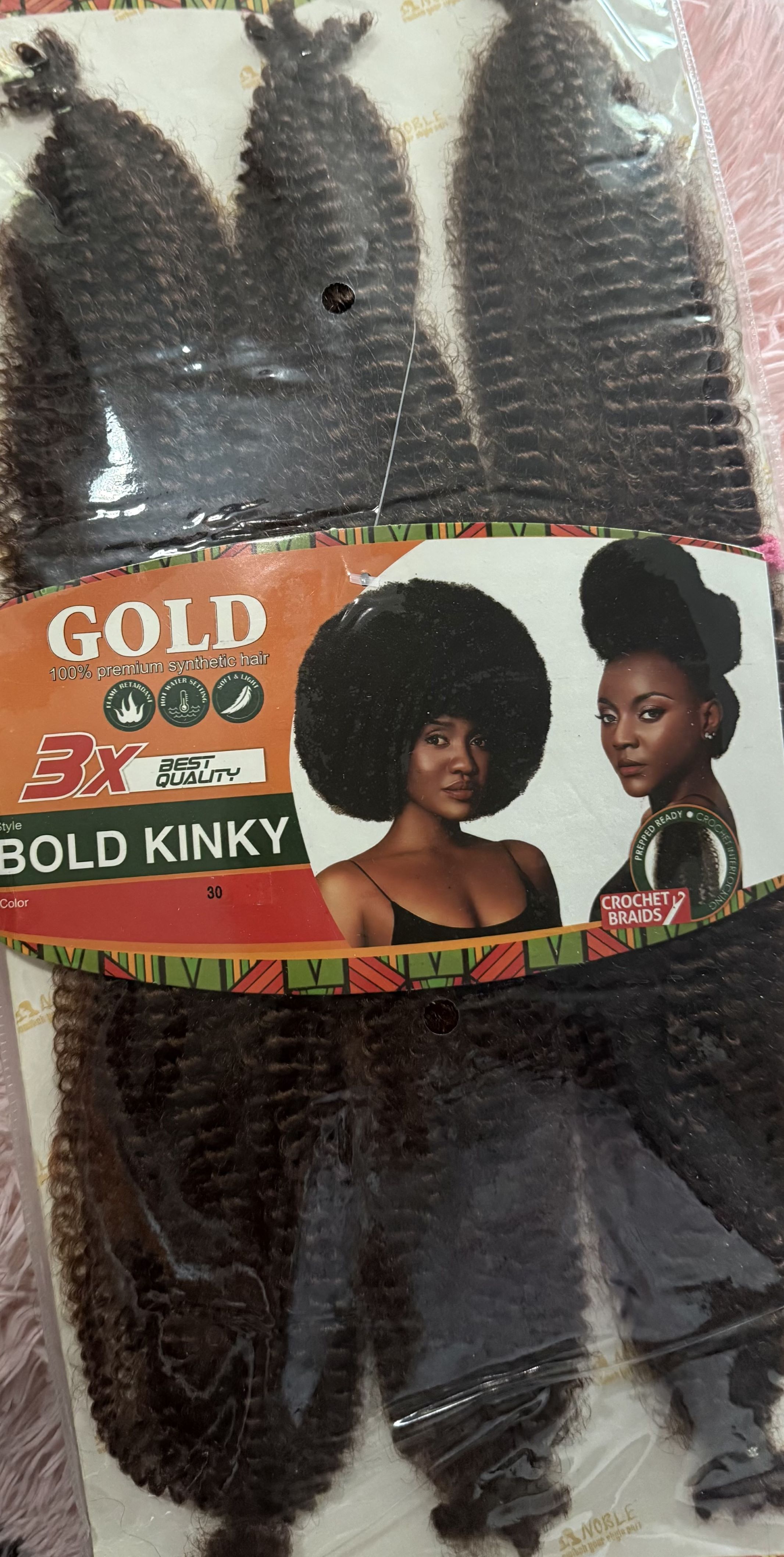 3X BOLD KINKY COLOUR 30